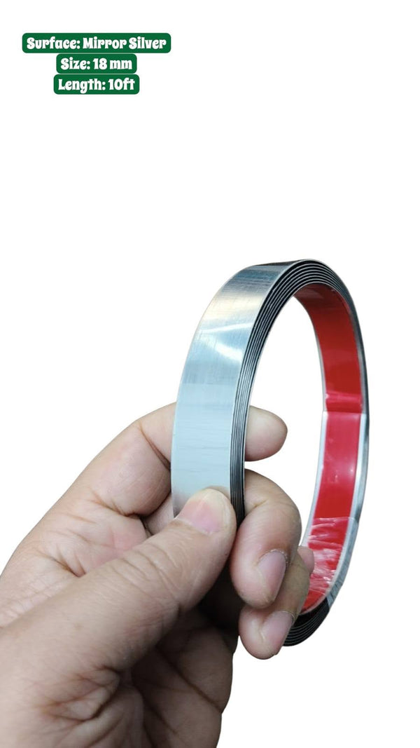 Luxury Metallic SS Interior Trim Tape (18mm & 25mm)