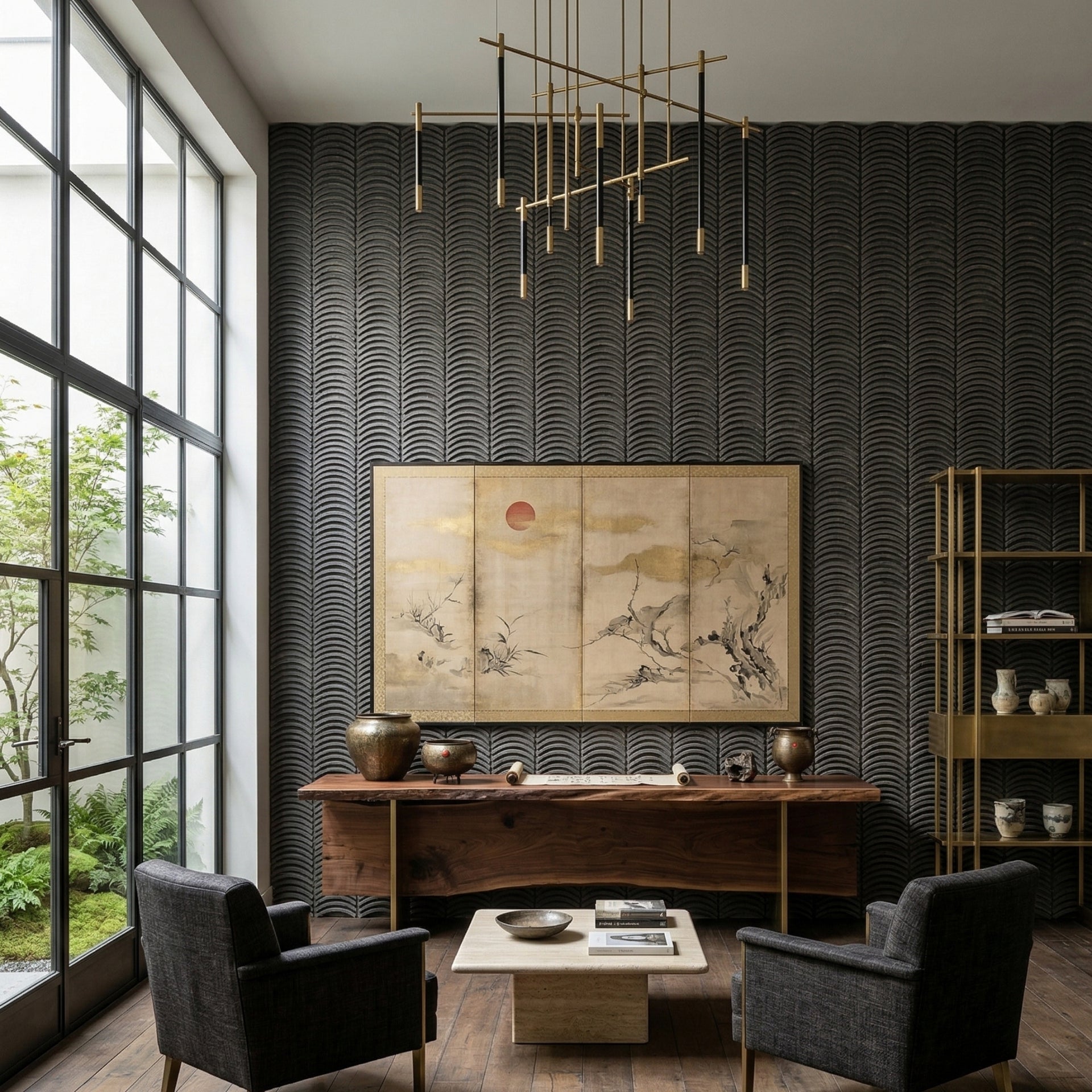 PU Stone – Ancient Tiles Pattern 3D Decorative Wall Panel (2 ft x 4 ft)