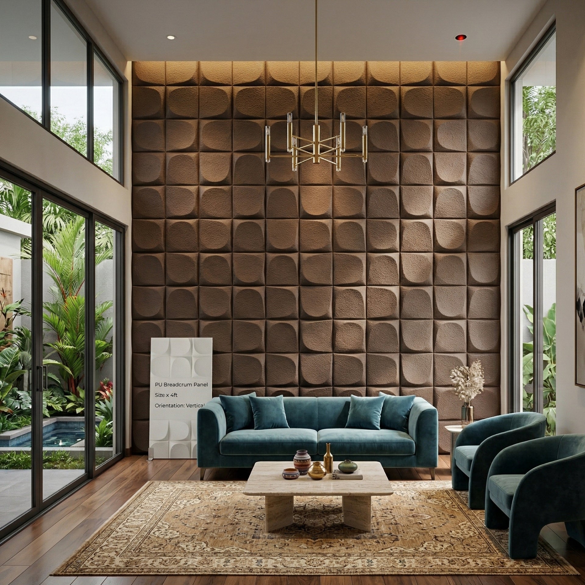 PU Stone – Breadcrumb Pattern Decorative Wall Panel (2 ft x 4 ft)