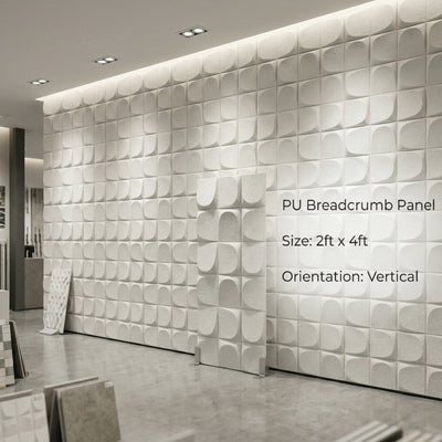 PU Stone – Breadcrumb Pattern Decorative Wall Panel (2 ft x 4 ft)