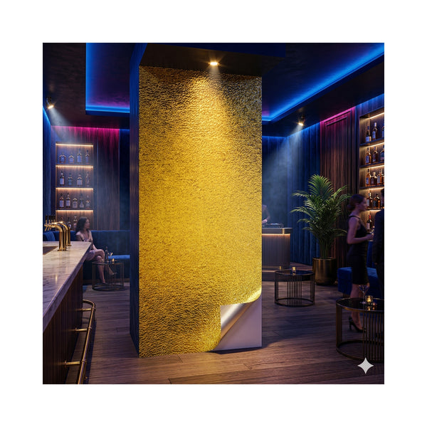 Water Ripple Sticker – Reflective Decorative Wall & Ceiling Panel (4 ft x 10 ft)