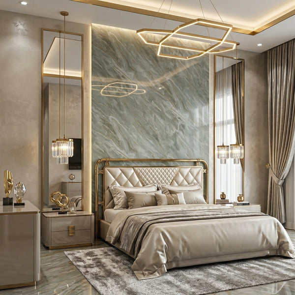 UV Marble Sheet – High-Gloss Decorative Wall Panel (4 ft x 8 ft)