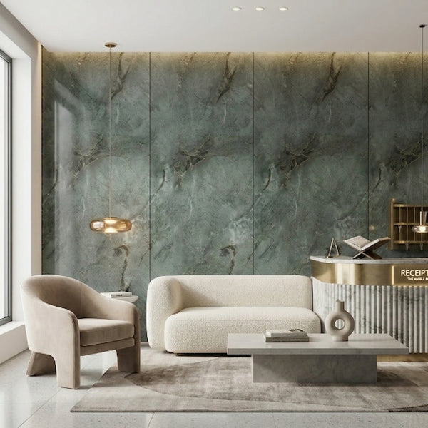 UV Marble Sheet – High-Gloss Decorative Wall Panel (4 ft x 8 ft)