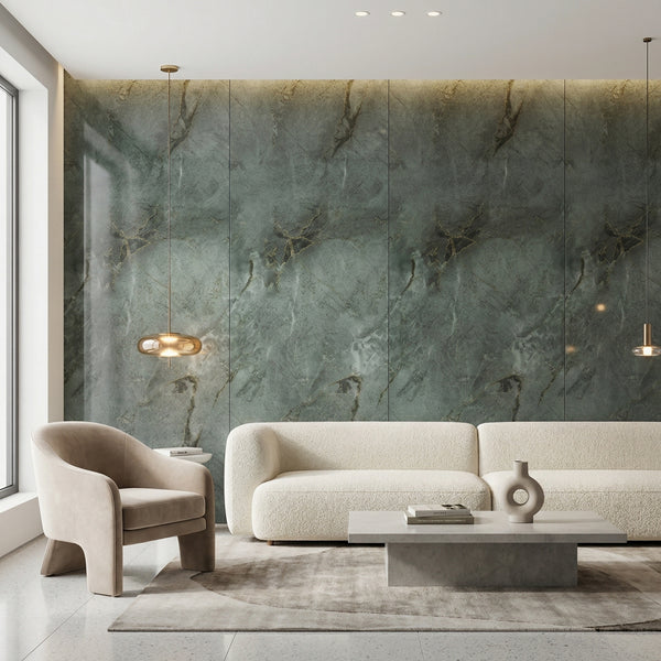 UV Marble Sheet – High-Gloss Decorative Wall Panel (4 ft x 8 ft)
