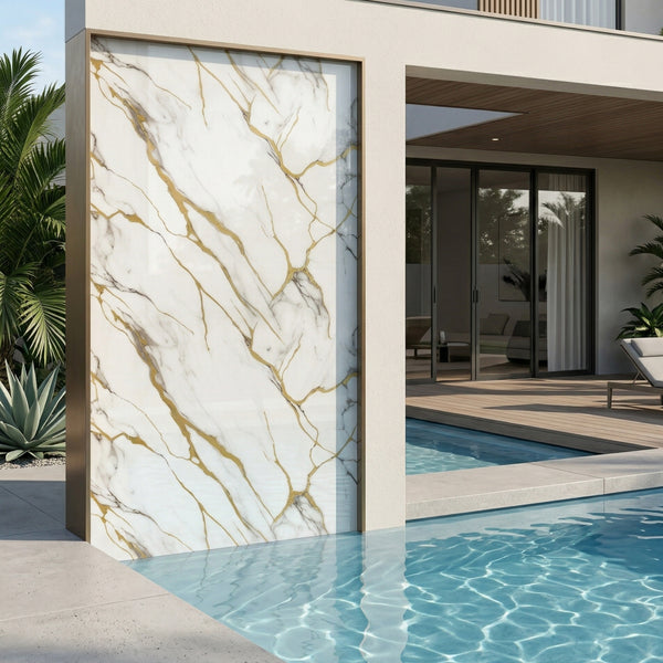 UV Marble Sheet – High-Gloss Decorative Wall Panel (4 ft x 8 ft)